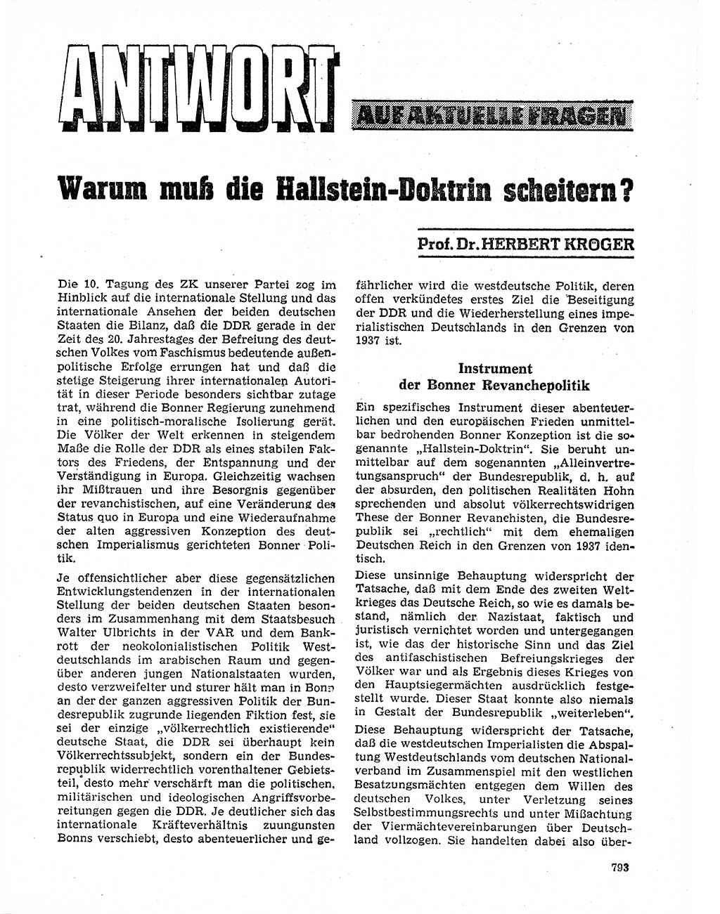 Neuer Weg (NW), Organ des Zentralkomitees (ZK) der SED (Sozialistische Einheitspartei Deutschlands) für Fragen des Parteilebens, 20. Jahrgang [Deutsche Demokratische Republik (DDR)] 1965, Seite 777 (NW ZK SED DDR 1965, S. 777)