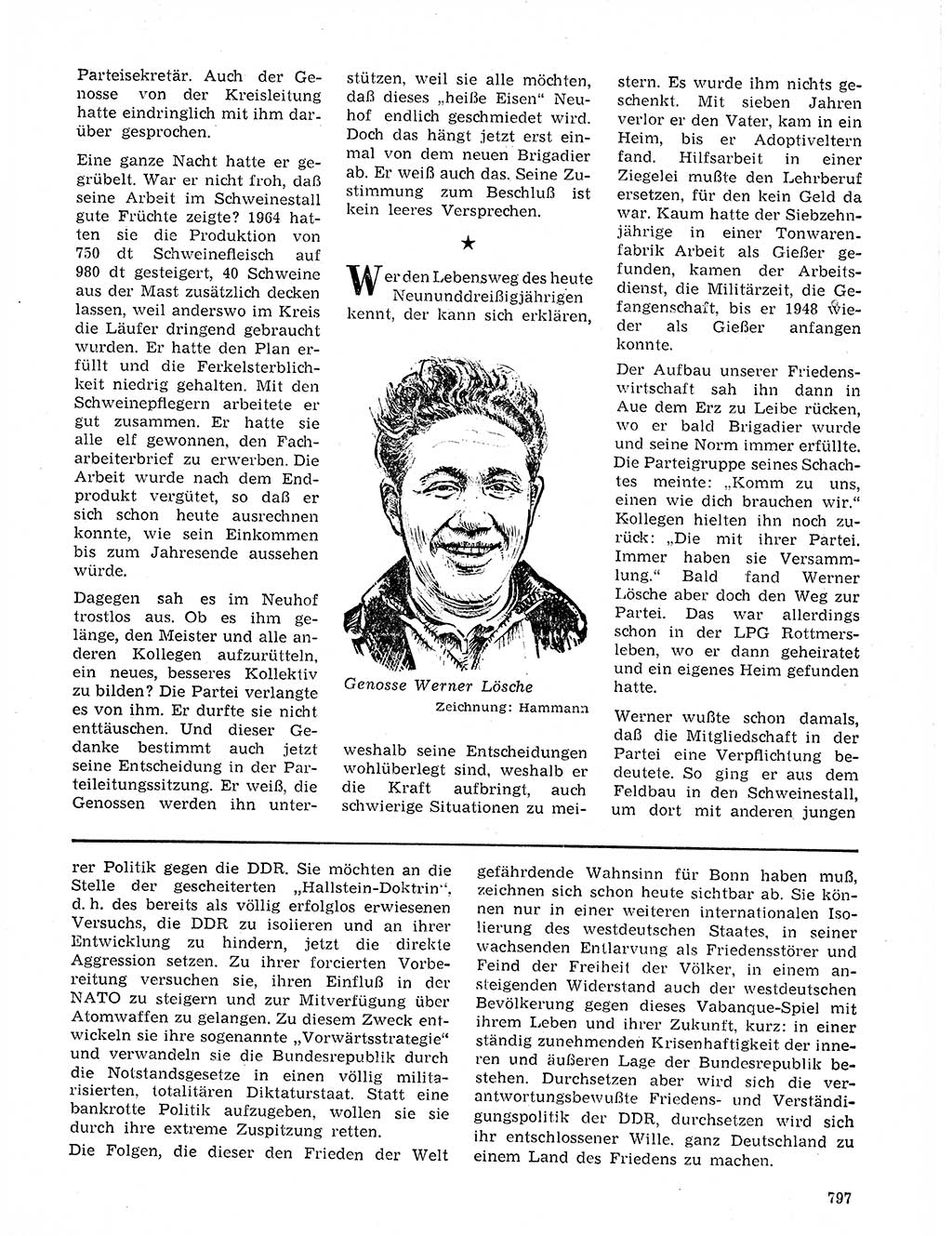 Neuer Weg (NW), Organ des Zentralkomitees (ZK) der SED (Sozialistische Einheitspartei Deutschlands) für Fragen des Parteilebens, 20. Jahrgang [Deutsche Demokratische Republik (DDR)] 1965, Seite 781 (NW ZK SED DDR 1965, S. 781)