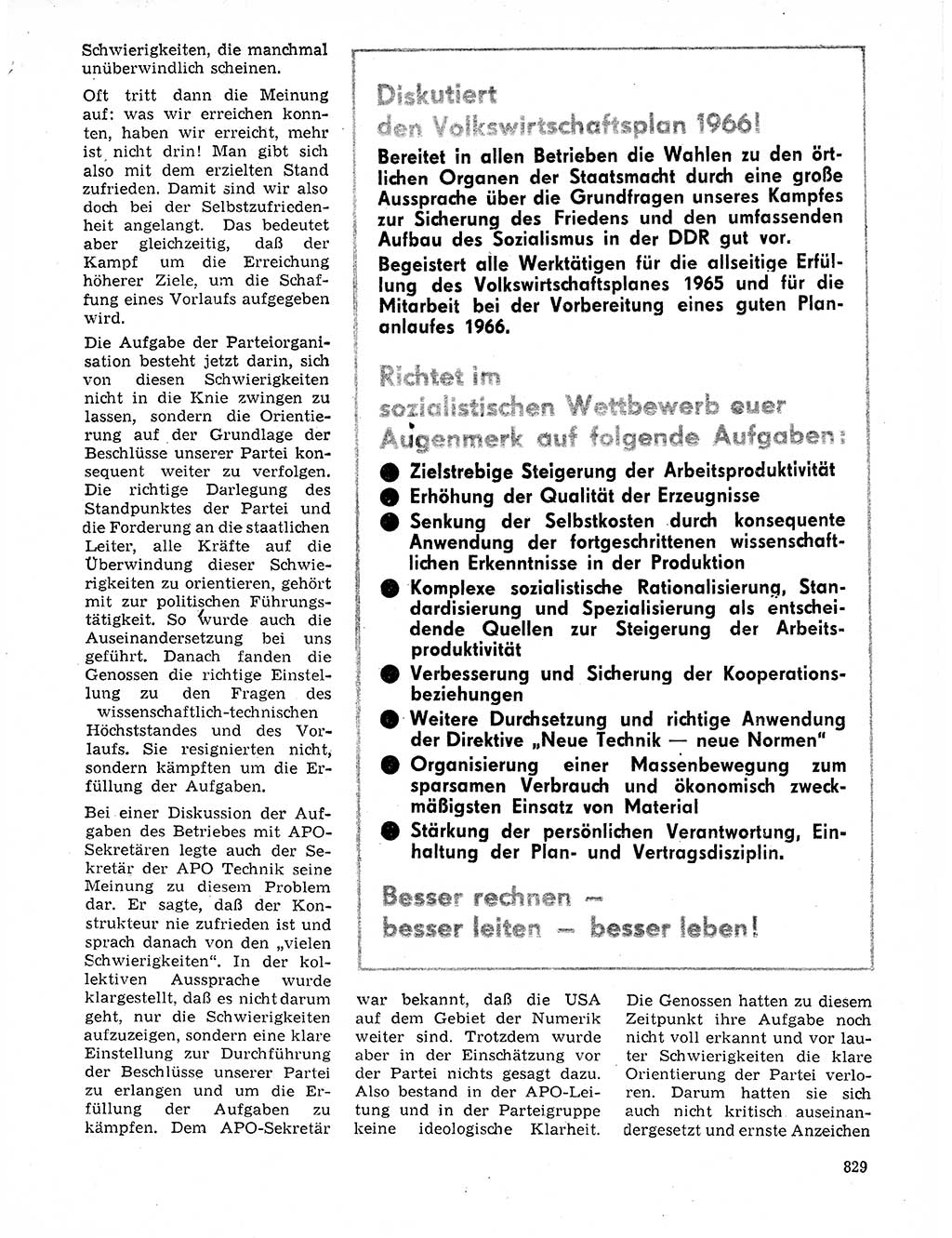 Neuer Weg (NW), Organ des Zentralkomitees (ZK) der SED (Sozialistische Einheitspartei Deutschlands) fÃ¼r Fragen des Parteilebens, 20. Jahrgang [Deutsche Demokratische Republik (DDR)] 1965, Seite 813 (NW ZK SED DDR 1965, S. 813)