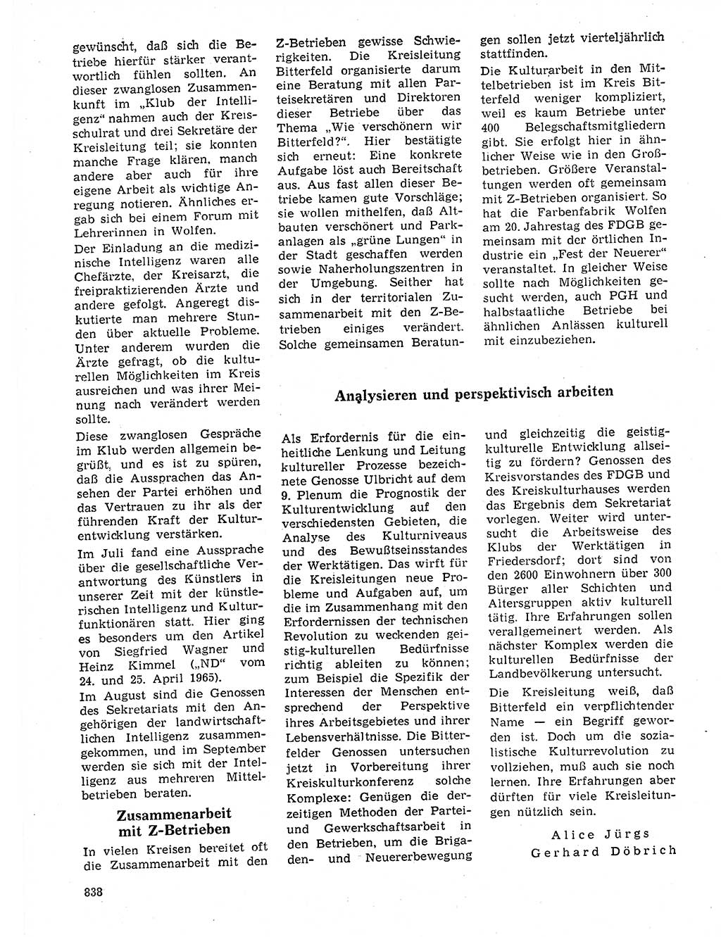 Neuer Weg (NW), Organ des Zentralkomitees (ZK) der SED (Sozialistische Einheitspartei Deutschlands) für Fragen des Parteilebens, 20. Jahrgang [Deutsche Demokratische Republik (DDR)] 1965, Seite 822 (NW ZK SED DDR 1965, S. 822)