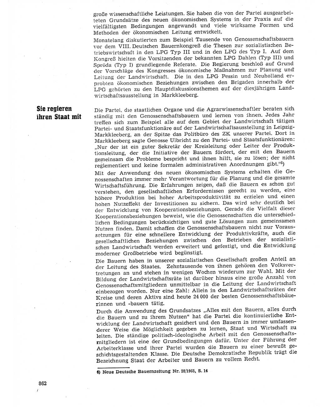 Neuer Weg (NW), Organ des Zentralkomitees (ZK) der SED (Sozialistische Einheitspartei Deutschlands) für Fragen des Parteilebens, 20. Jahrgang [Deutsche Demokratische Republik (DDR)] 1965, Seite 846 (NW ZK SED DDR 1965, S. 846)