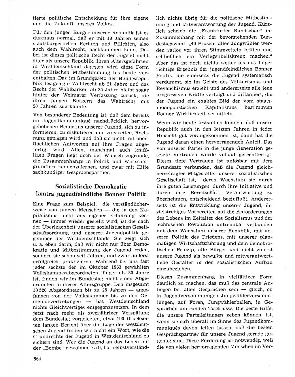 Neuer Weg (NW), Organ des Zentralkomitees (ZK) der SED (Sozialistische Einheitspartei Deutschlands) für Fragen des Parteilebens, 20. Jahrgang [Deutsche Demokratische Republik (DDR)] 1965, Seite 848 (NW ZK SED DDR 1965, S. 848)