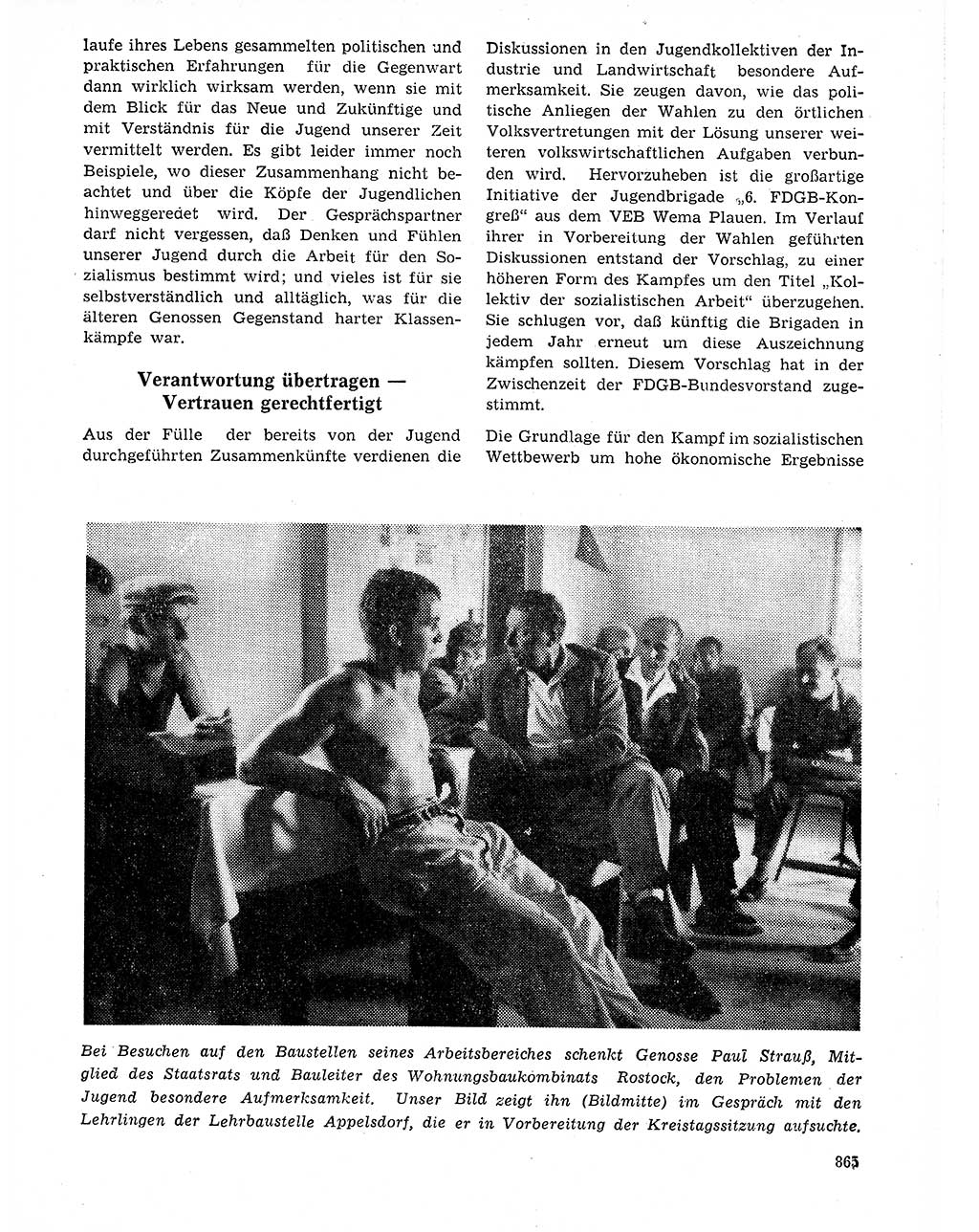 Neuer Weg (NW), Organ des Zentralkomitees (ZK) der SED (Sozialistische Einheitspartei Deutschlands) für Fragen des Parteilebens, 20. Jahrgang [Deutsche Demokratische Republik (DDR)] 1965, Seite 849 (NW ZK SED DDR 1965, S. 849)