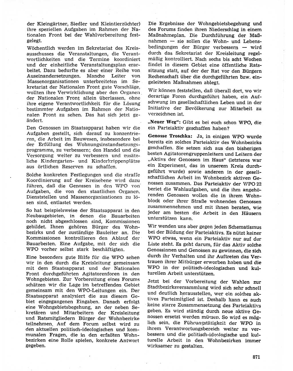 Neuer Weg (NW), Organ des Zentralkomitees (ZK) der SED (Sozialistische Einheitspartei Deutschlands) für Fragen des Parteilebens, 20. Jahrgang [Deutsche Demokratische Republik (DDR)] 1965, Seite 855 (NW ZK SED DDR 1965, S. 855)
