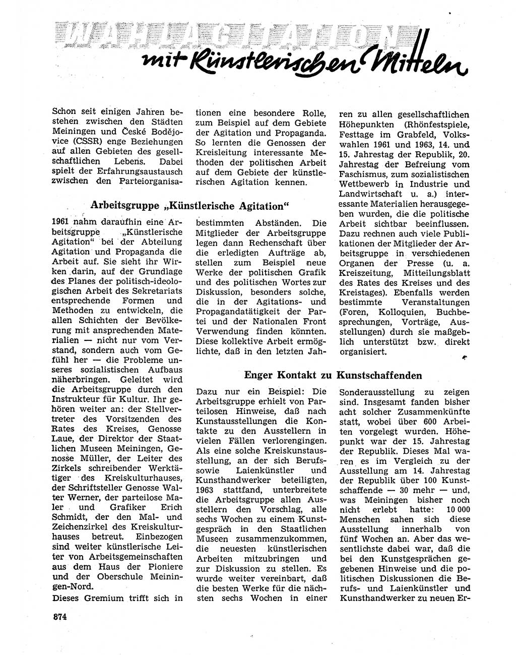Neuer Weg (NW), Organ des Zentralkomitees (ZK) der SED (Sozialistische Einheitspartei Deutschlands) für Fragen des Parteilebens, 20. Jahrgang [Deutsche Demokratische Republik (DDR)] 1965, Seite 858 (NW ZK SED DDR 1965, S. 858)