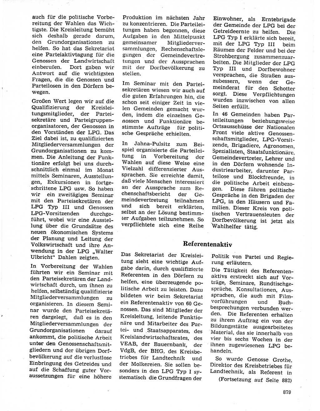 Neuer Weg (NW), Organ des Zentralkomitees (ZK) der SED (Sozialistische Einheitspartei Deutschlands) für Fragen des Parteilebens, 20. Jahrgang [Deutsche Demokratische Republik (DDR)] 1965, Seite 863 (NW ZK SED DDR 1965, S. 863)