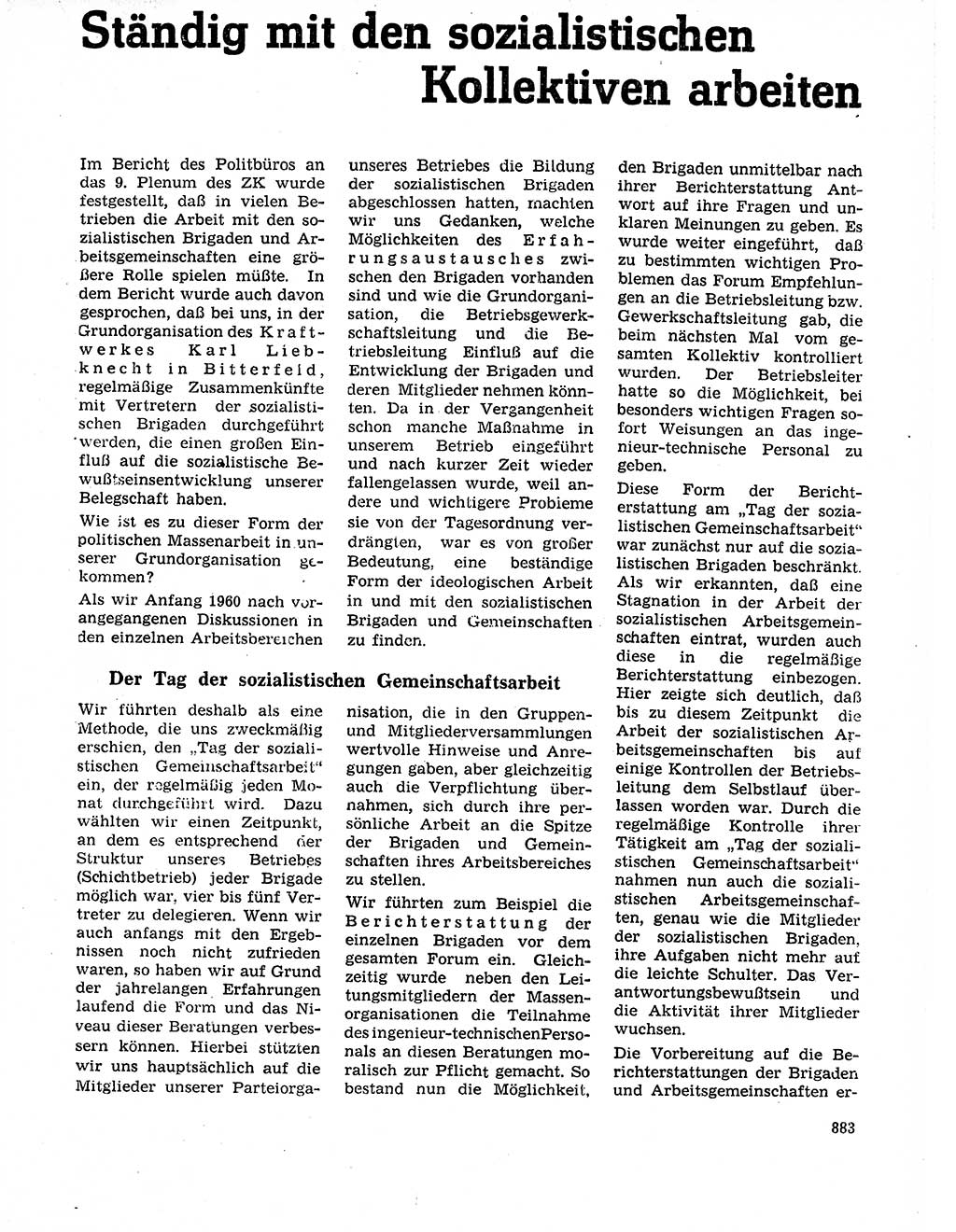 Neuer Weg (NW), Organ des Zentralkomitees (ZK) der SED (Sozialistische Einheitspartei Deutschlands) für Fragen des Parteilebens, 20. Jahrgang [Deutsche Demokratische Republik (DDR)] 1965, Seite 867 (NW ZK SED DDR 1965, S. 867)