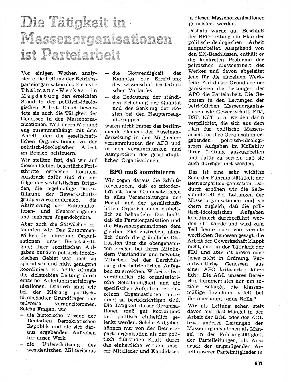 Neuer Weg (NW), Organ des Zentralkomitees (ZK) der SED (Sozialistische Einheitspartei Deutschlands) für Fragen des Parteilebens, 20. Jahrgang [Deutsche Demokratische Republik (DDR)] 1965, Seite 871 (NW ZK SED DDR 1965, S. 871)