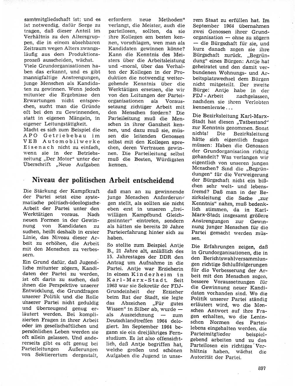 Neuer Weg (NW), Organ des Zentralkomitees (ZK) der SED (Sozialistische Einheitspartei Deutschlands) für Fragen des Parteilebens, 20. Jahrgang [Deutsche Demokratische Republik (DDR)] 1965, Seite 881 (NW ZK SED DDR 1965, S. 881)