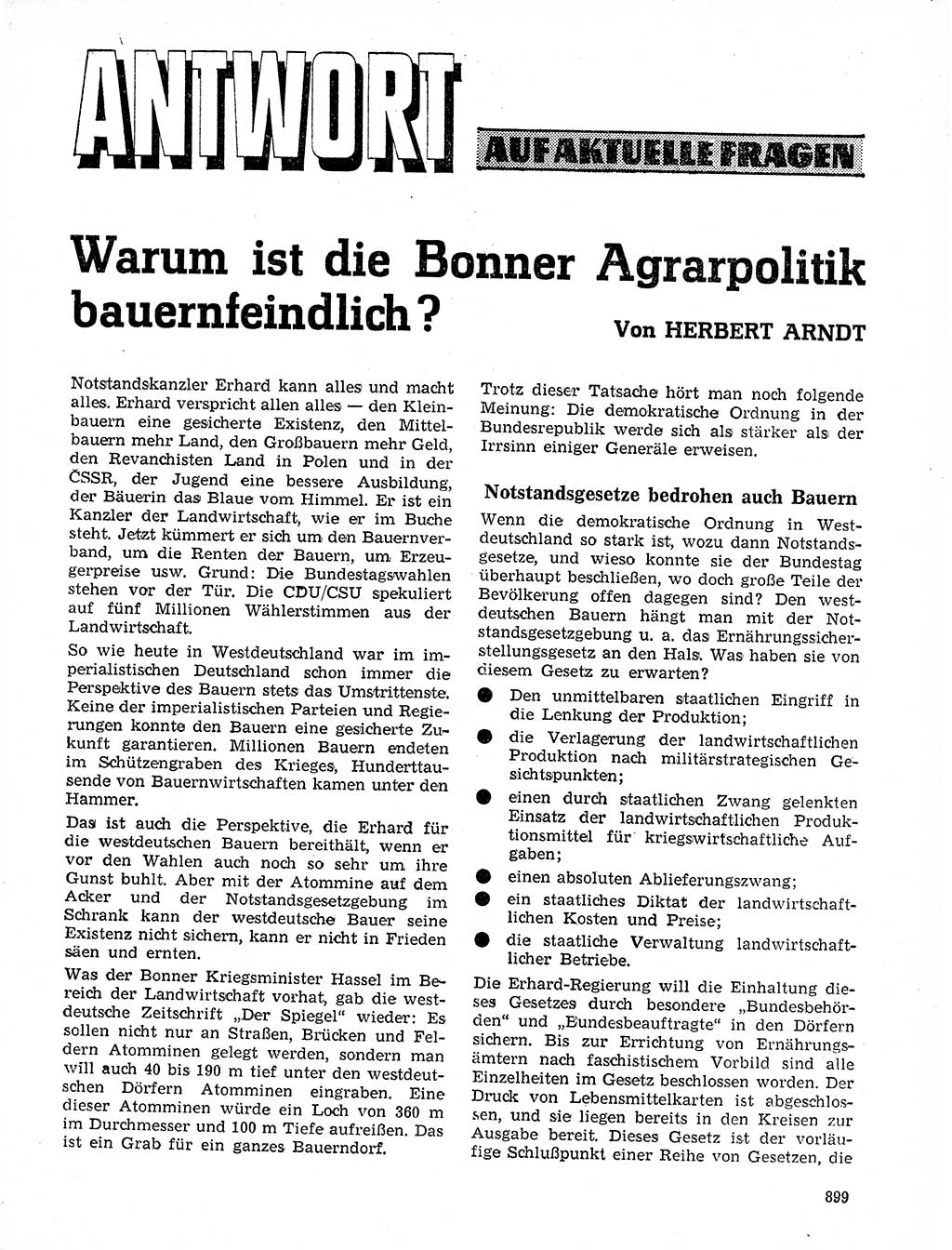 Neuer Weg (NW), Organ des Zentralkomitees (ZK) der SED (Sozialistische Einheitspartei Deutschlands) für Fragen des Parteilebens, 20. Jahrgang [Deutsche Demokratische Republik (DDR)] 1965, Seite 883 (NW ZK SED DDR 1965, S. 883)