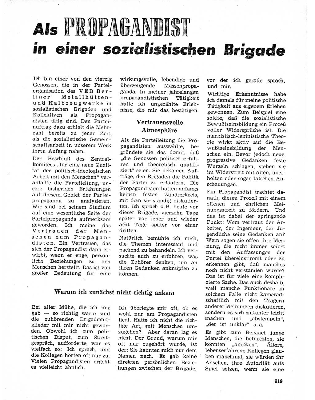 Neuer Weg (NW), Organ des Zentralkomitees (ZK) der SED (Sozialistische Einheitspartei Deutschlands) für Fragen des Parteilebens, 20. Jahrgang [Deutsche Demokratische Republik (DDR)] 1965, Seite 903 (NW ZK SED DDR 1965, S. 903)