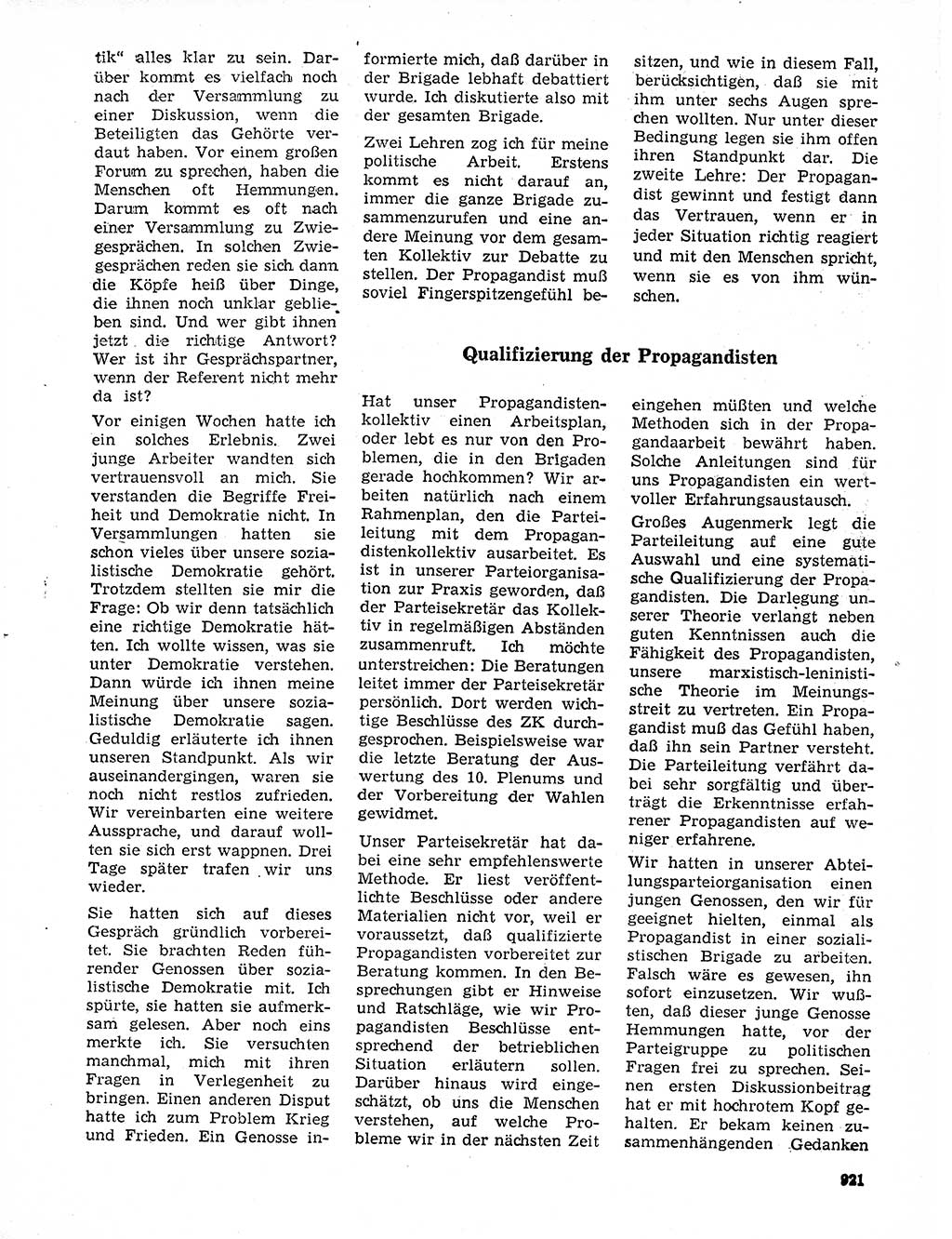 Neuer Weg (NW), Organ des Zentralkomitees (ZK) der SED (Sozialistische Einheitspartei Deutschlands) für Fragen des Parteilebens, 20. Jahrgang [Deutsche Demokratische Republik (DDR)] 1965, Seite 905 (NW ZK SED DDR 1965, S. 905)