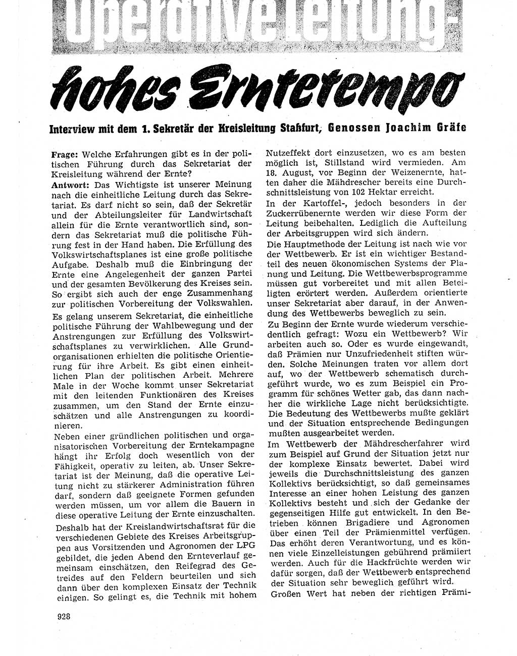 Neuer Weg (NW), Organ des Zentralkomitees (ZK) der SED (Sozialistische Einheitspartei Deutschlands) für Fragen des Parteilebens, 20. Jahrgang [Deutsche Demokratische Republik (DDR)] 1965, Seite 912 (NW ZK SED DDR 1965, S. 912)