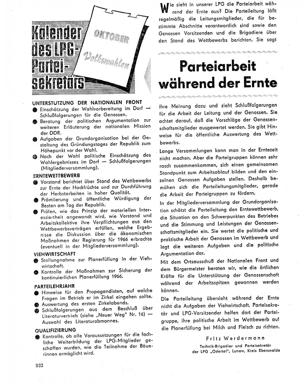 Neuer Weg (NW), Organ des Zentralkomitees (ZK) der SED (Sozialistische Einheitspartei Deutschlands) für Fragen des Parteilebens, 20. Jahrgang [Deutsche Demokratische Republik (DDR)] 1965, Seite 916 (NW ZK SED DDR 1965, S. 916)