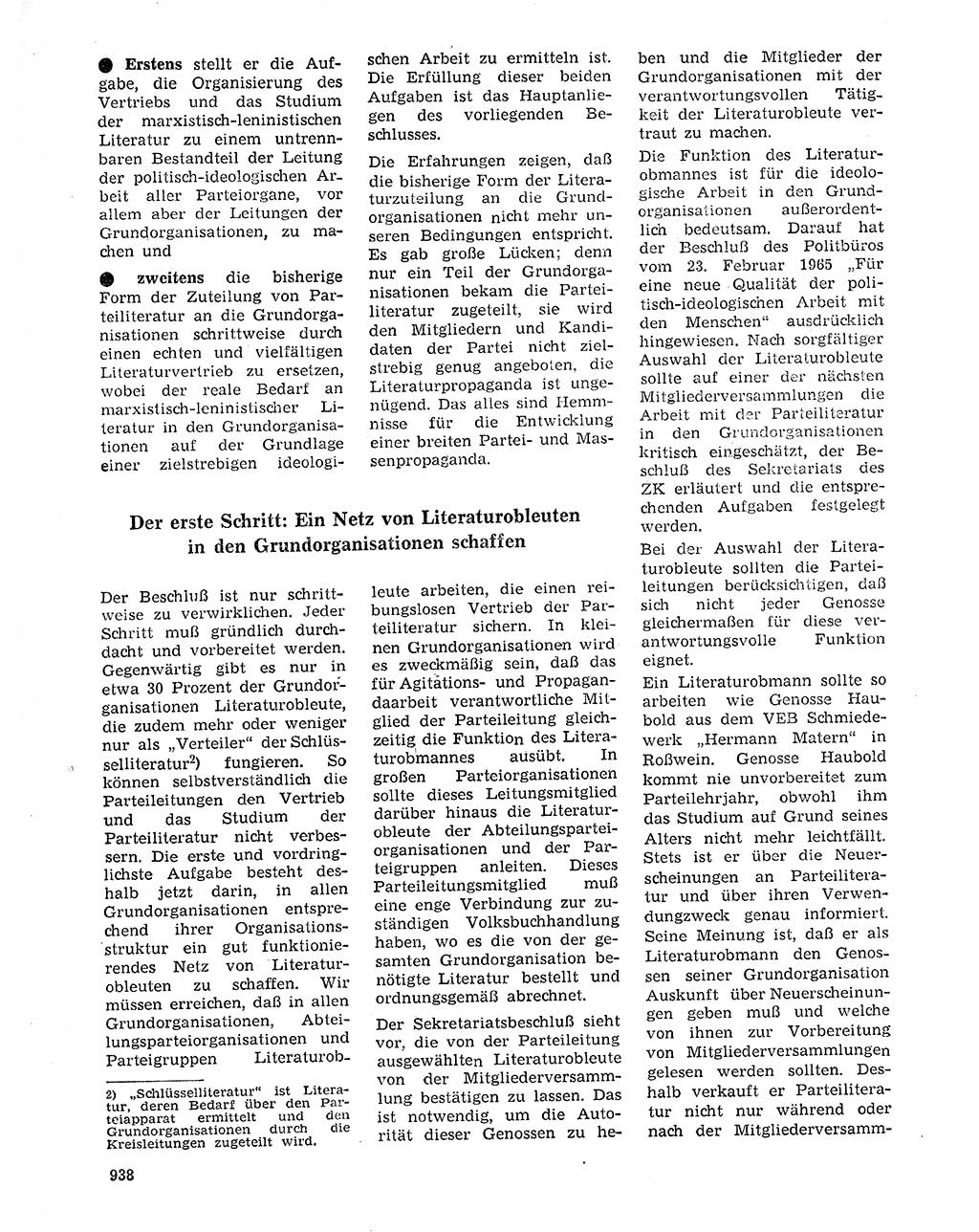 Neuer Weg (NW), Organ des Zentralkomitees (ZK) der SED (Sozialistische Einheitspartei Deutschlands) für Fragen des Parteilebens, 20. Jahrgang [Deutsche Demokratische Republik (DDR)] 1965, Seite 922 (NW ZK SED DDR 1965, S. 922)