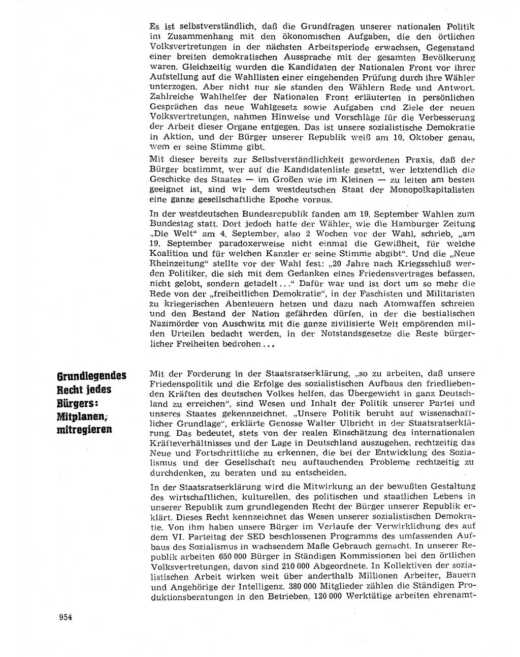 Neuer Weg (NW), Organ des Zentralkomitees (ZK) der SED (Sozialistische Einheitspartei Deutschlands) für Fragen des Parteilebens, 20. Jahrgang [Deutsche Demokratische Republik (DDR)] 1965, Seite 938 (NW ZK SED DDR 1965, S. 938)