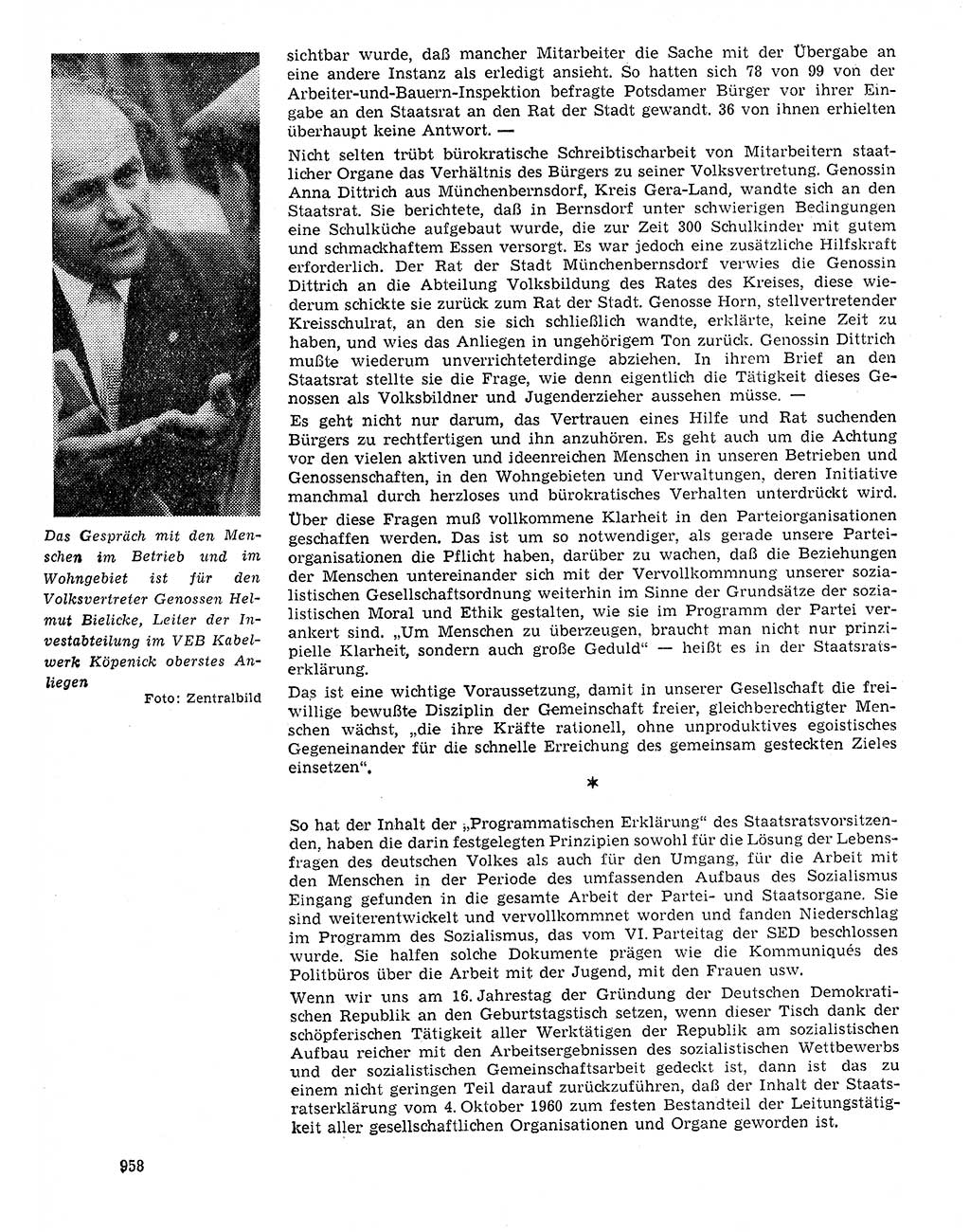 Neuer Weg (NW), Organ des Zentralkomitees (ZK) der SED (Sozialistische Einheitspartei Deutschlands) für Fragen des Parteilebens, 20. Jahrgang [Deutsche Demokratische Republik (DDR)] 1965, Seite 942 (NW ZK SED DDR 1965, S. 942)