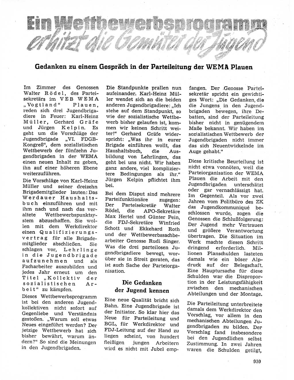 Neuer Weg (NW), Organ des Zentralkomitees (ZK) der SED (Sozialistische Einheitspartei Deutschlands) für Fragen des Parteilebens, 20. Jahrgang [Deutsche Demokratische Republik (DDR)] 1965, Seite 943 (NW ZK SED DDR 1965, S. 943)