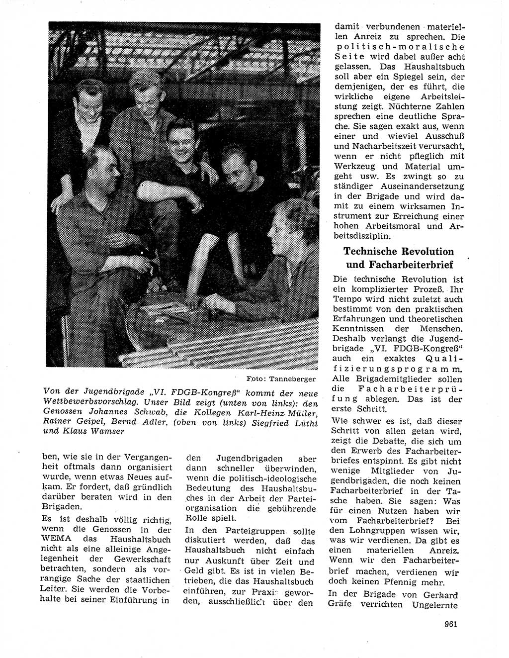 Neuer Weg (NW), Organ des Zentralkomitees (ZK) der SED (Sozialistische Einheitspartei Deutschlands) für Fragen des Parteilebens, 20. Jahrgang [Deutsche Demokratische Republik (DDR)] 1965, Seite 945 (NW ZK SED DDR 1965, S. 945)