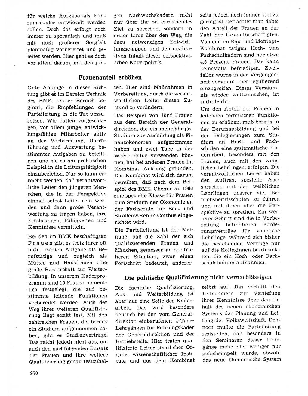 Neuer Weg (NW), Organ des Zentralkomitees (ZK) der SED (Sozialistische Einheitspartei Deutschlands) für Fragen des Parteilebens, 20. Jahrgang [Deutsche Demokratische Republik (DDR)] 1965, Seite 954 (NW ZK SED DDR 1965, S. 954)