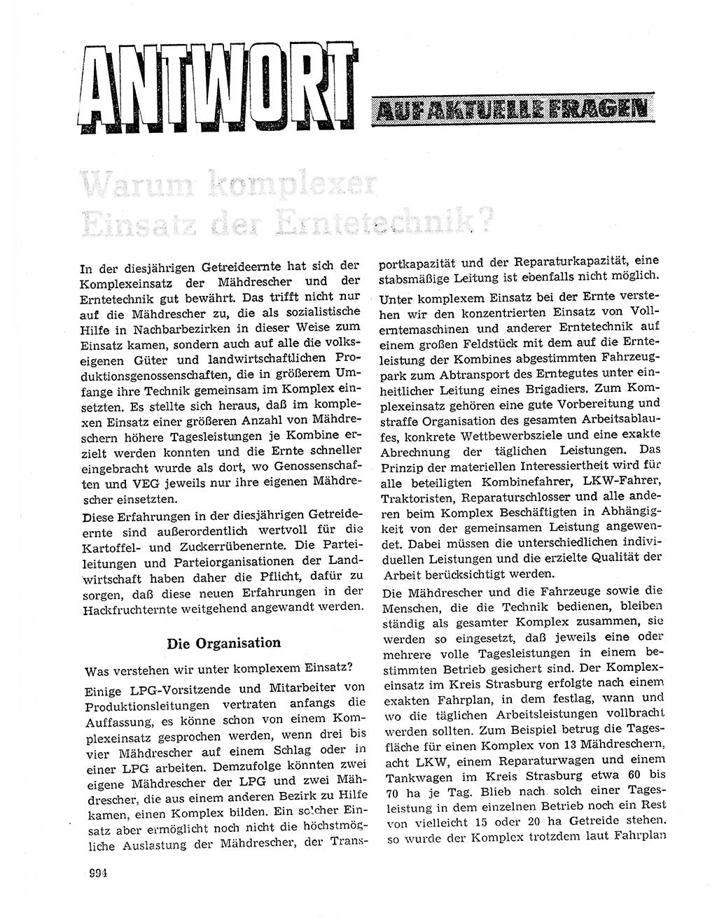 Neuer Weg (NW), Organ des Zentralkomitees (ZK) der SED (Sozialistische Einheitspartei Deutschlands) für Fragen des Parteilebens, 20. Jahrgang [Deutsche Demokratische Republik (DDR)] 1965, Seite 978 (NW ZK SED DDR 1965, S. 978)
