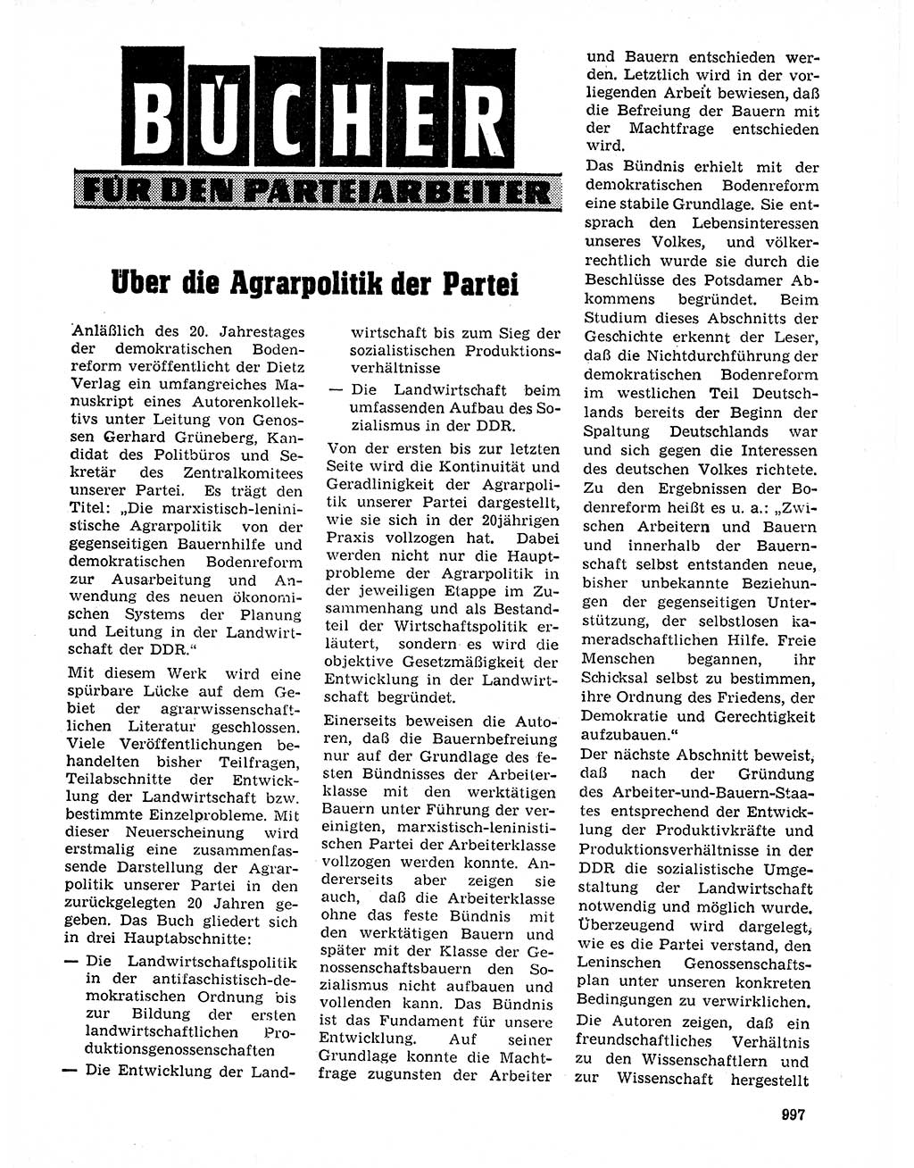 Neuer Weg (NW), Organ des Zentralkomitees (ZK) der SED (Sozialistische Einheitspartei Deutschlands) für Fragen des Parteilebens, 20. Jahrgang [Deutsche Demokratische Republik (DDR)] 1965, Seite 981 (NW ZK SED DDR 1965, S. 981)