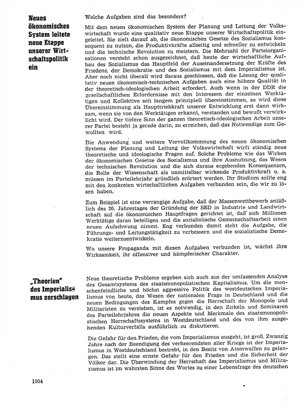 Neuer Weg (NW), Organ des Zentralkomitees (ZK) der SED (Sozialistische Einheitspartei Deutschlands) für Fragen des Parteilebens, 20. Jahrgang [Deutsche Demokratische Republik (DDR)] 1965, Seite 988 (NW ZK SED DDR 1965, S. 988)