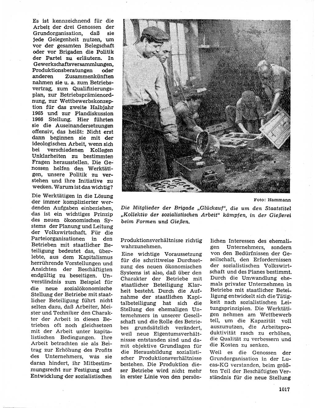 Neuer Weg (NW), Organ des Zentralkomitees (ZK) der SED (Sozialistische Einheitspartei Deutschlands) für Fragen des Parteilebens, 20. Jahrgang [Deutsche Demokratische Republik (DDR)] 1965, Seite 1001 (NW ZK SED DDR 1965, S. 1001)