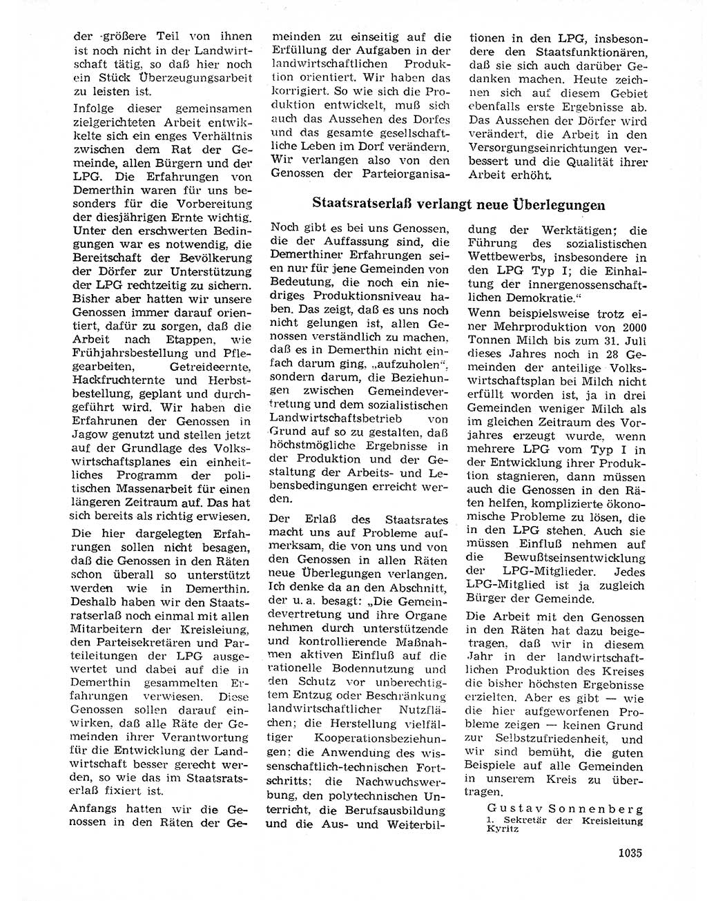 Neuer Weg (NW), Organ des Zentralkomitees (ZK) der SED (Sozialistische Einheitspartei Deutschlands) für Fragen des Parteilebens, 20. Jahrgang [Deutsche Demokratische Republik (DDR)] 1965, Seite 1019 (NW ZK SED DDR 1965, S. 1019)