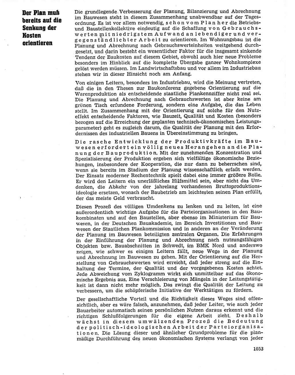 Neuer Weg (NW), Organ des Zentralkomitees (ZK) der SED (Sozialistische Einheitspartei Deutschlands) für Fragen des Parteilebens, 20. Jahrgang [Deutsche Demokratische Republik (DDR)] 1965, Seite 1037 (NW ZK SED DDR 1965, S. 1037)