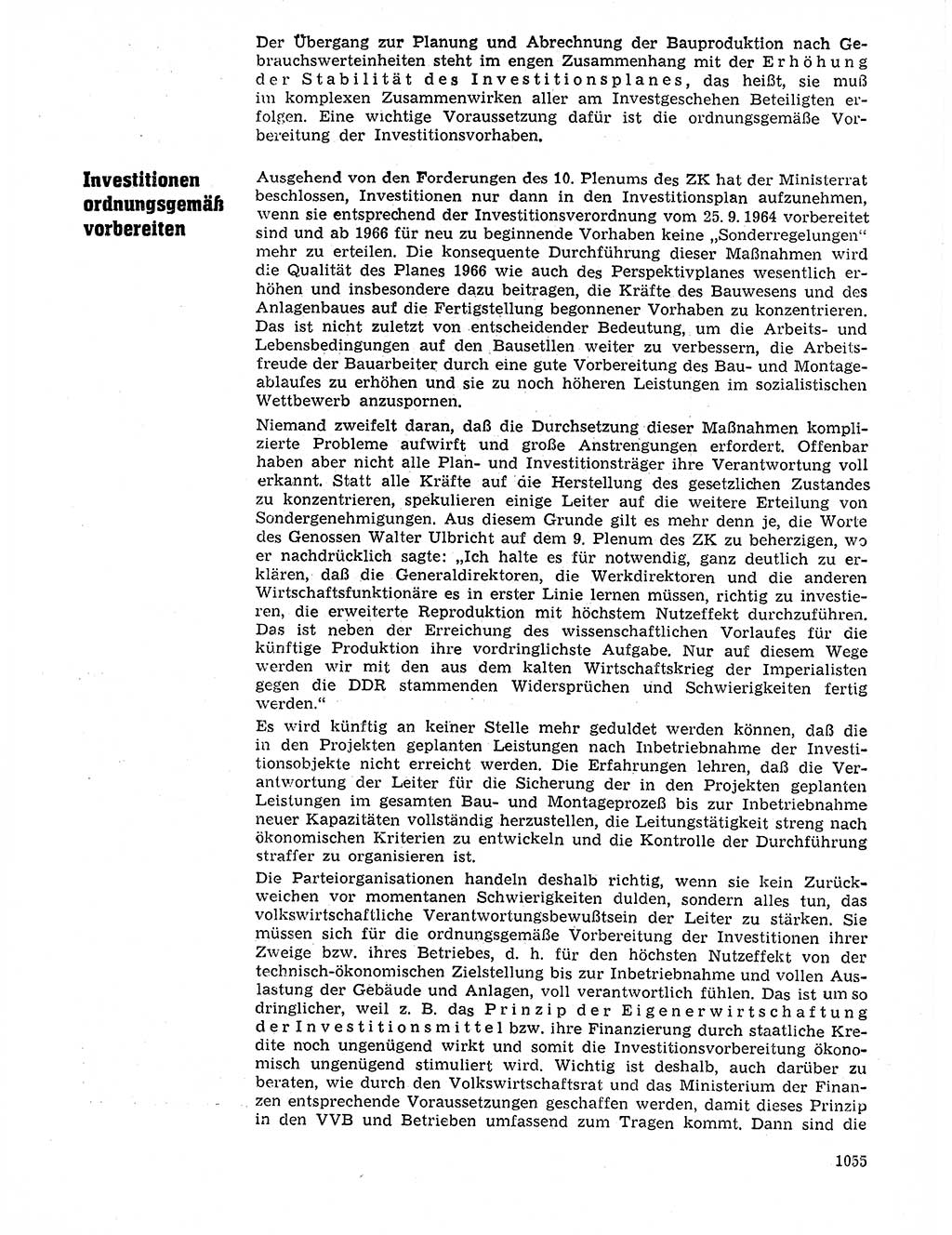 Neuer Weg (NW), Organ des Zentralkomitees (ZK) der SED (Sozialistische Einheitspartei Deutschlands) für Fragen des Parteilebens, 20. Jahrgang [Deutsche Demokratische Republik (DDR)] 1965, Seite 1039 (NW ZK SED DDR 1965, S. 1039)
