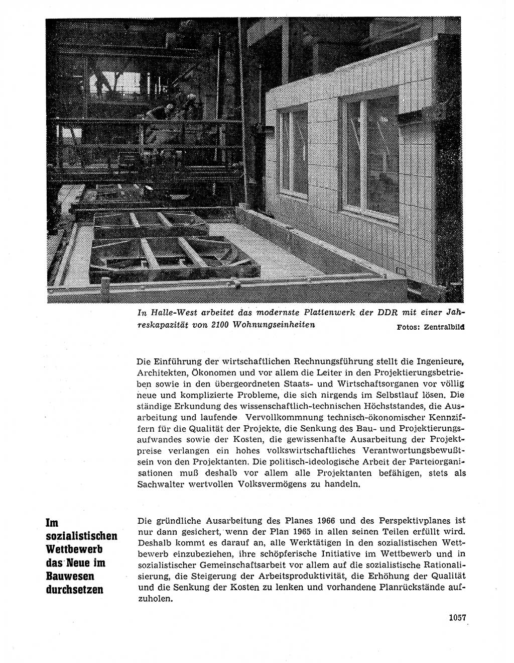 Neuer Weg (NW), Organ des Zentralkomitees (ZK) der SED (Sozialistische Einheitspartei Deutschlands) für Fragen des Parteilebens, 20. Jahrgang [Deutsche Demokratische Republik (DDR)] 1965, Seite 1041 (NW ZK SED DDR 1965, S. 1041)