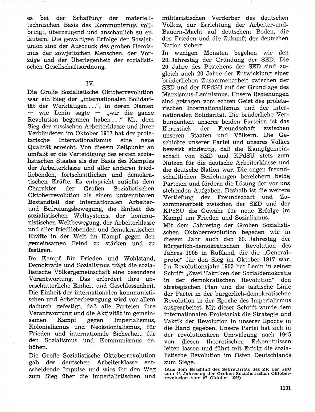 Neuer Weg (NW), Organ des Zentralkomitees (ZK) der SED (Sozialistische Einheitspartei Deutschlands) für Fragen des Parteilebens, 20. Jahrgang [Deutsche Demokratische Republik (DDR)] 1965, Seite 1085 (NW ZK SED DDR 1965, S. 1085)