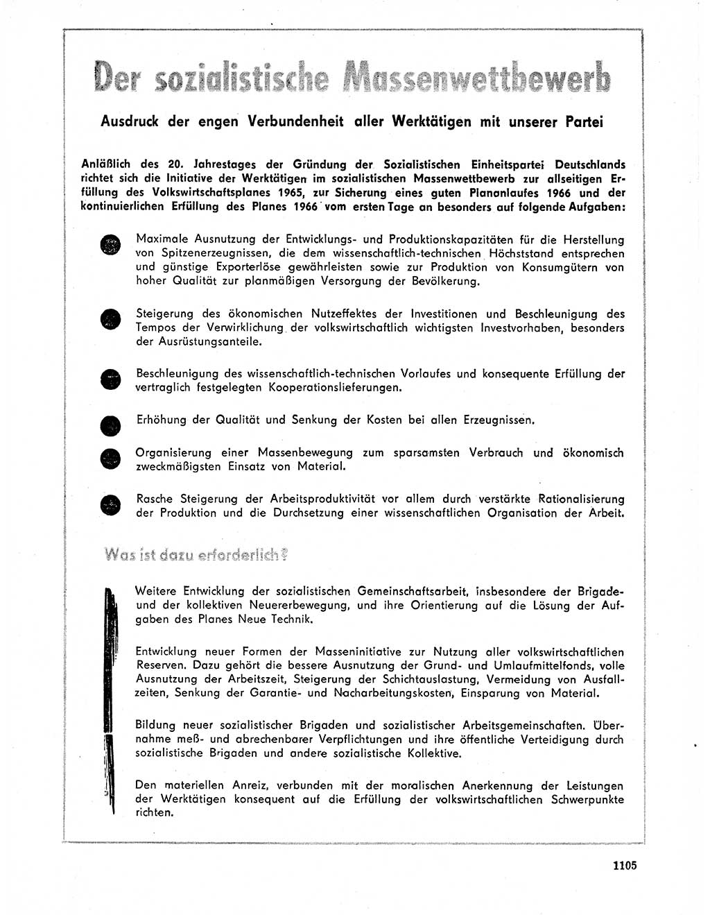Neuer Weg (NW), Organ des Zentralkomitees (ZK) der SED (Sozialistische Einheitspartei Deutschlands) für Fragen des Parteilebens, 20. Jahrgang [Deutsche Demokratische Republik (DDR)] 1965, Seite 1089 (NW ZK SED DDR 1965, S. 1089)