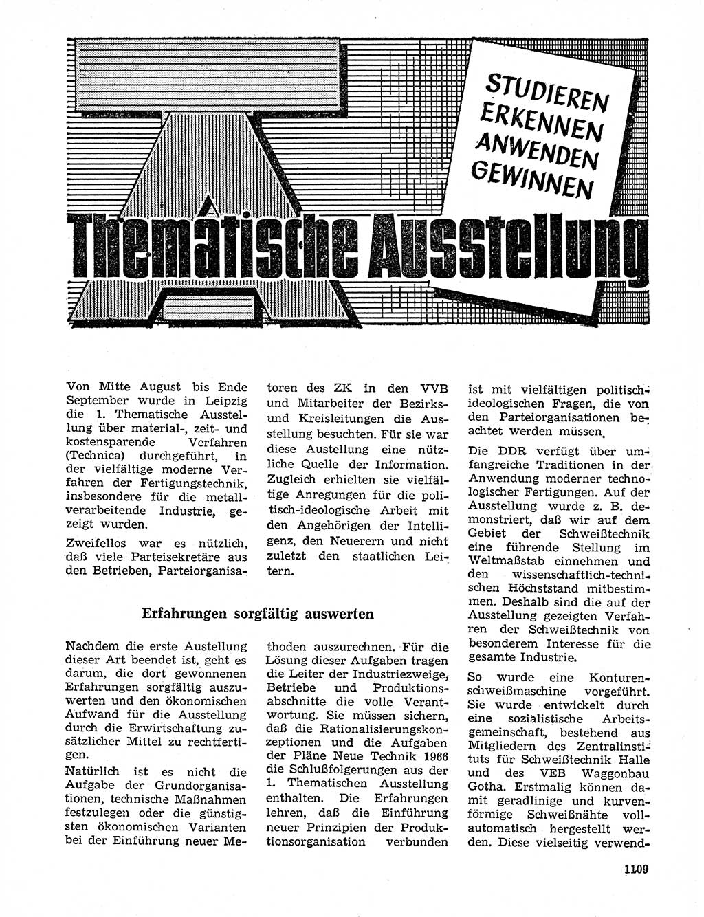 Neuer Weg (NW), Organ des Zentralkomitees (ZK) der SED (Sozialistische Einheitspartei Deutschlands) für Fragen des Parteilebens, 20. Jahrgang [Deutsche Demokratische Republik (DDR)] 1965, Seite 1093 (NW ZK SED DDR 1965, S. 1093)