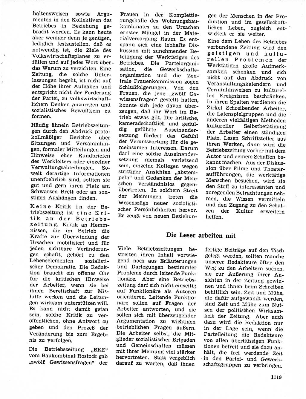 Neuer Weg (NW), Organ des Zentralkomitees (ZK) der SED (Sozialistische Einheitspartei Deutschlands) für Fragen des Parteilebens, 20. Jahrgang [Deutsche Demokratische Republik (DDR)] 1965, Seite 1103 (NW ZK SED DDR 1965, S. 1103)