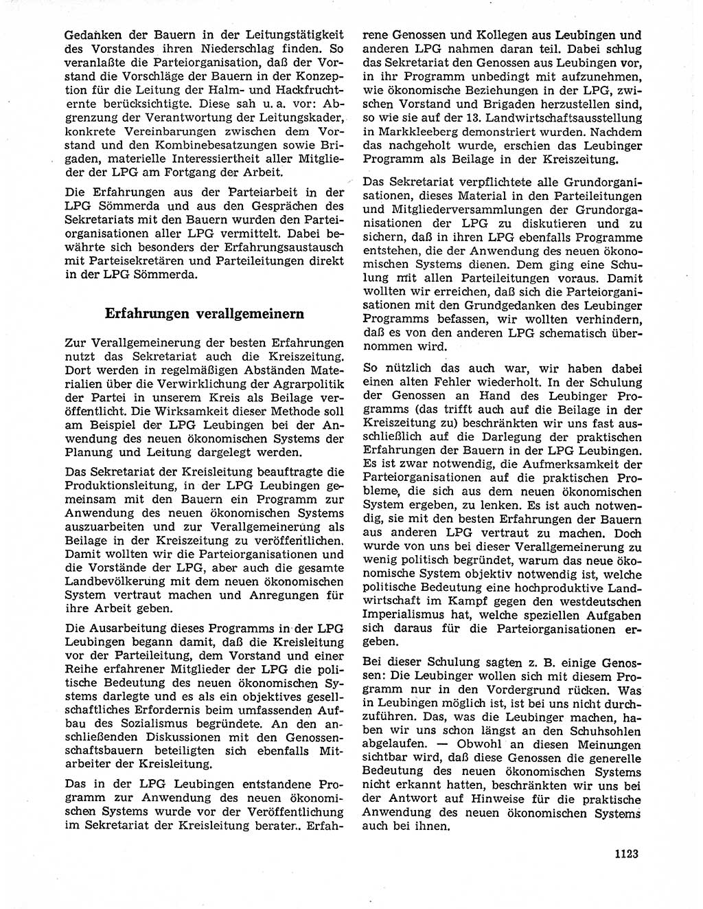 Neuer Weg (NW), Organ des Zentralkomitees (ZK) der SED (Sozialistische Einheitspartei Deutschlands) für Fragen des Parteilebens, 20. Jahrgang [Deutsche Demokratische Republik (DDR)] 1965, Seite 1107 (NW ZK SED DDR 1965, S. 1107)