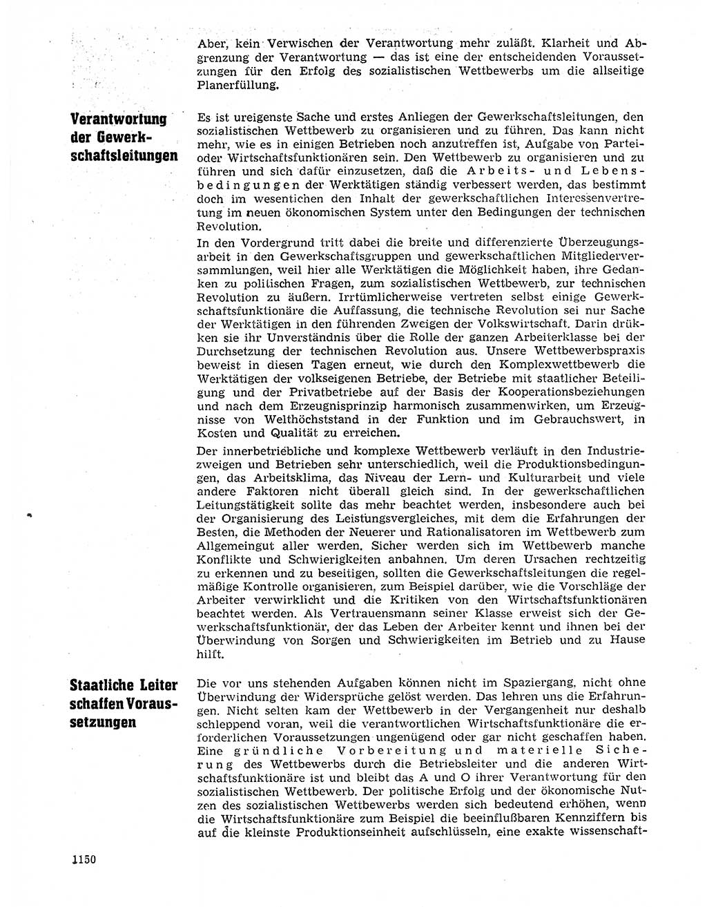 Neuer Weg (NW), Organ des Zentralkomitees (ZK) der SED (Sozialistische Einheitspartei Deutschlands) für Fragen des Parteilebens, 20. Jahrgang [Deutsche Demokratische Republik (DDR)] 1965, Seite 1134 (NW ZK SED DDR 1965, S. 1134)