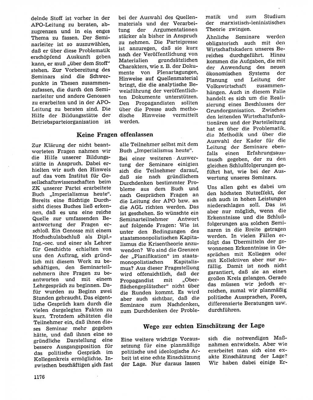 Neuer Weg (NW), Organ des Zentralkomitees (ZK) der SED (Sozialistische Einheitspartei Deutschlands) für Fragen des Parteilebens, 20. Jahrgang [Deutsche Demokratische Republik (DDR)] 1965, Seite 1160 (NW ZK SED DDR 1965, S. 1160)