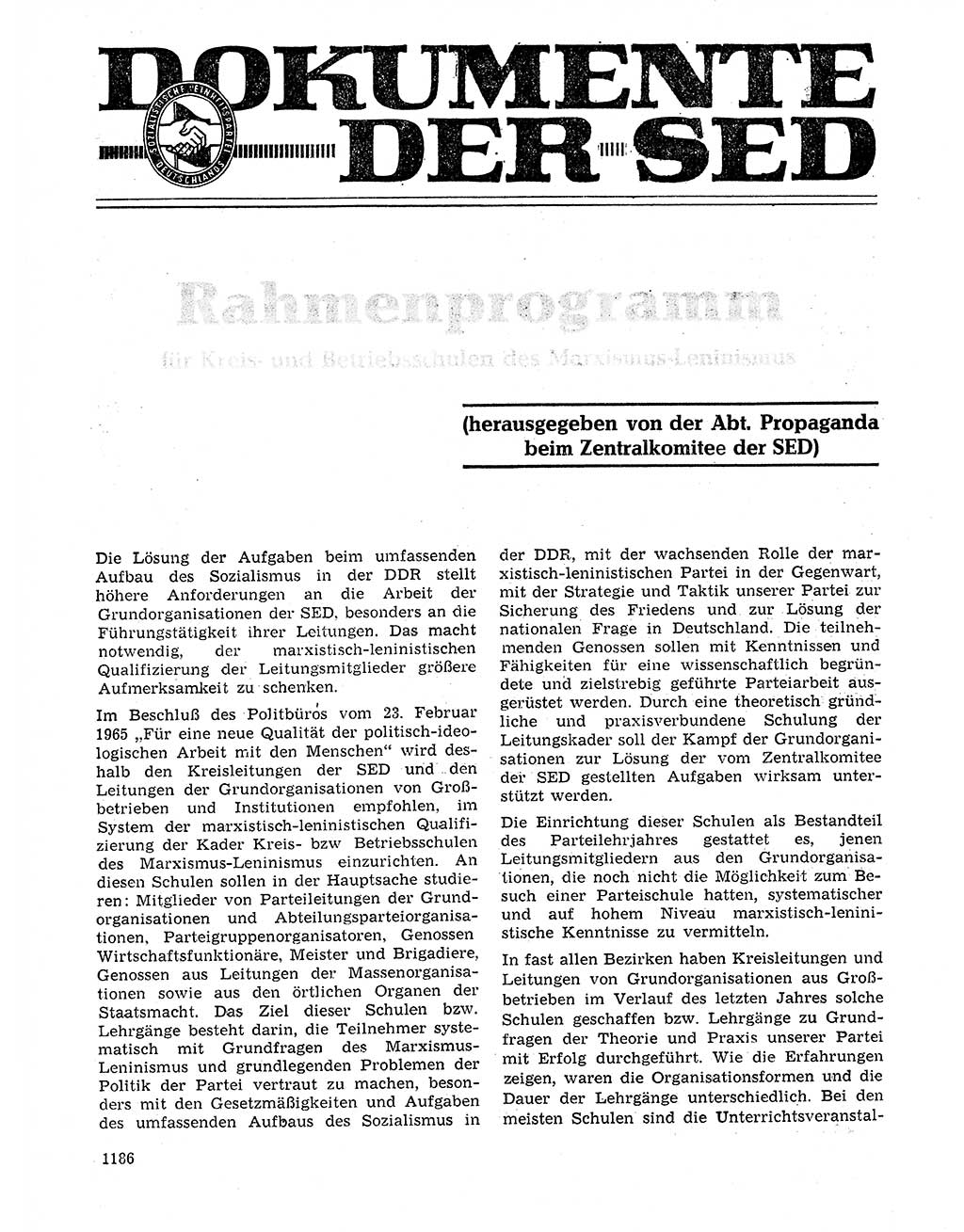Neuer Weg (NW), Organ des Zentralkomitees (ZK) der SED (Sozialistische Einheitspartei Deutschlands) für Fragen des Parteilebens, 20. Jahrgang [Deutsche Demokratische Republik (DDR)] 1965, Seite 1170 (NW ZK SED DDR 1965, S. 1170)