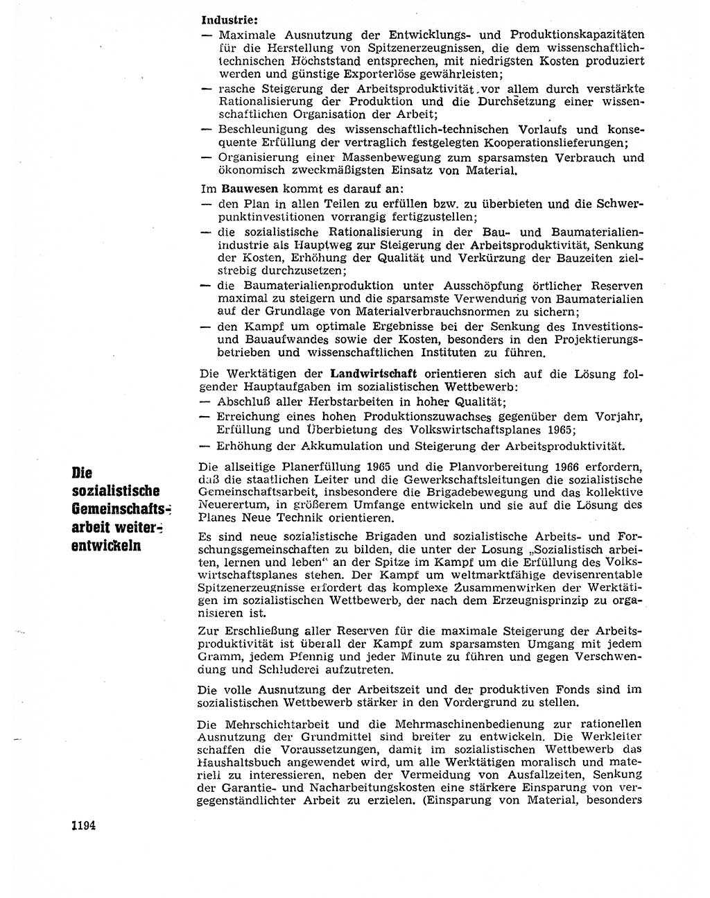 Neuer Weg (NW), Organ des Zentralkomitees (ZK) der SED (Sozialistische Einheitspartei Deutschlands) für Fragen des Parteilebens, 20. Jahrgang [Deutsche Demokratische Republik (DDR)] 1965, Seite 1178 (NW ZK SED DDR 1965, S. 1178)