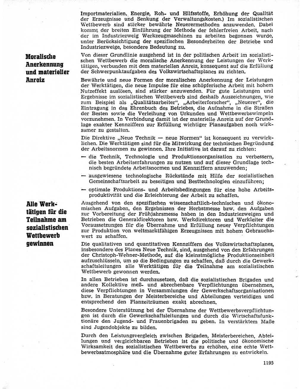 Neuer Weg (NW), Organ des Zentralkomitees (ZK) der SED (Sozialistische Einheitspartei Deutschlands) für Fragen des Parteilebens, 20. Jahrgang [Deutsche Demokratische Republik (DDR)] 1965, Seite 1179 (NW ZK SED DDR 1965, S. 1179)