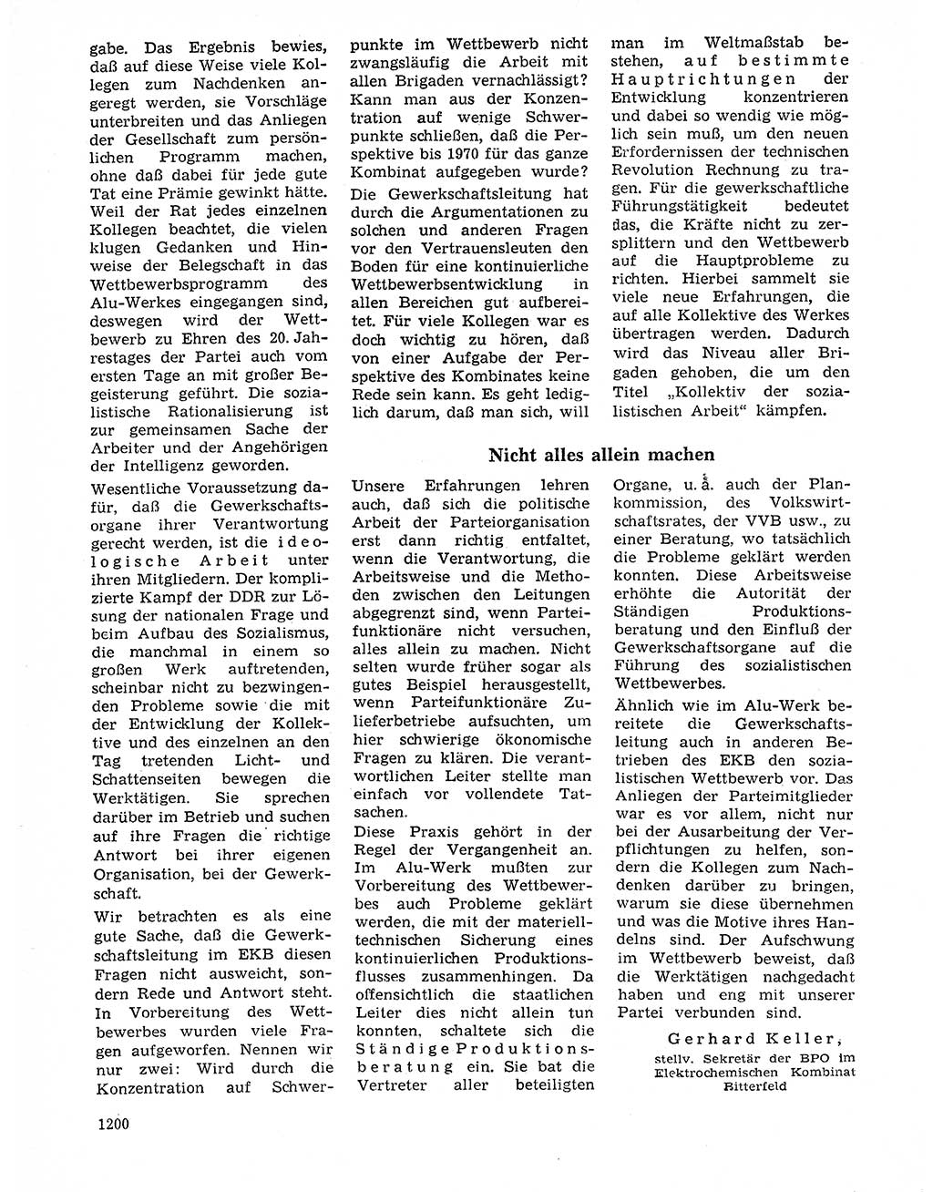 Neuer Weg (NW), Organ des Zentralkomitees (ZK) der SED (Sozialistische Einheitspartei Deutschlands) für Fragen des Parteilebens, 20. Jahrgang [Deutsche Demokratische Republik (DDR)] 1965, Seite 1184 (NW ZK SED DDR 1965, S. 1184)