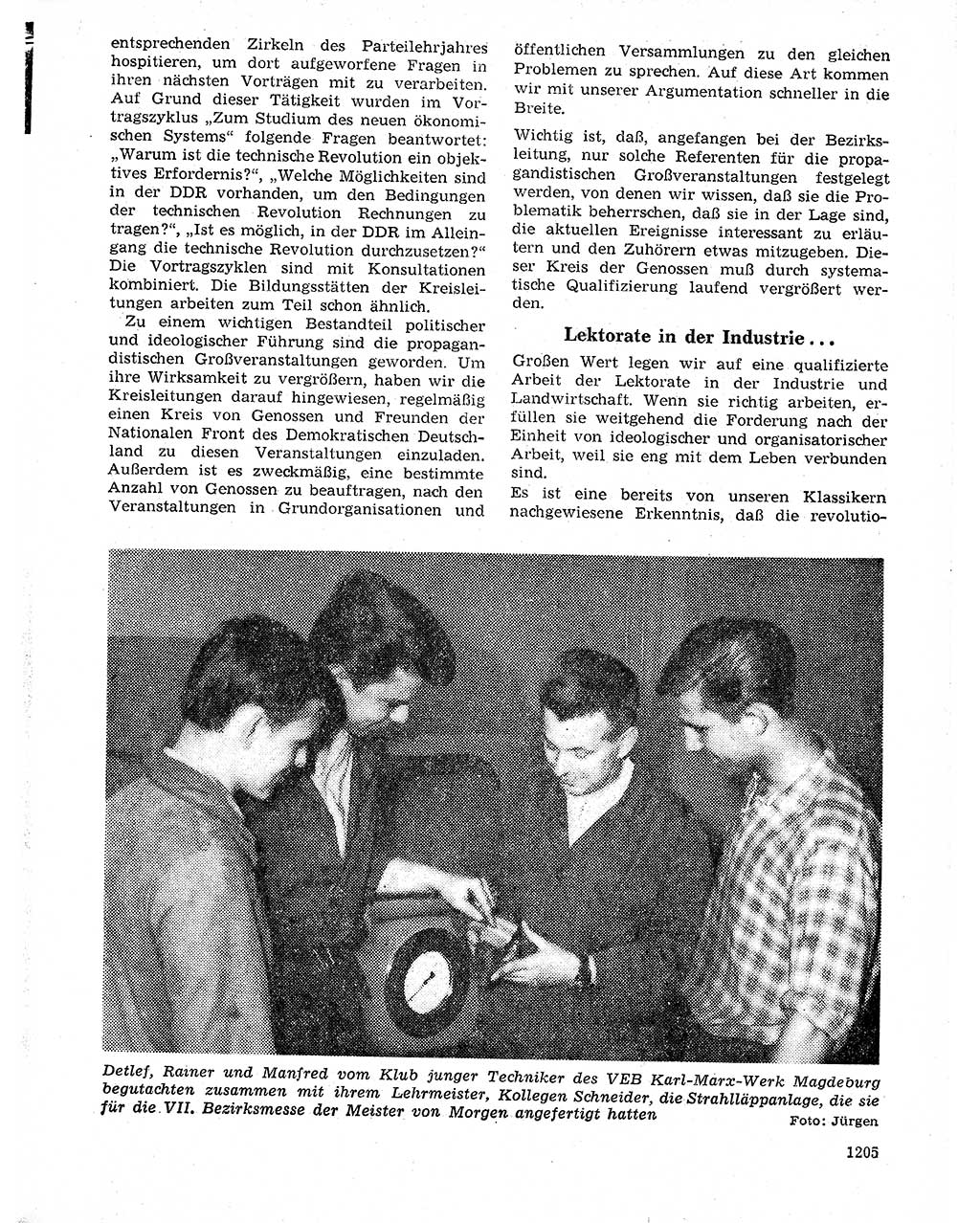 Neuer Weg (NW), Organ des Zentralkomitees (ZK) der SED (Sozialistische Einheitspartei Deutschlands) für Fragen des Parteilebens, 20. Jahrgang [Deutsche Demokratische Republik (DDR)] 1965, Seite 1189 (NW ZK SED DDR 1965, S. 1189)