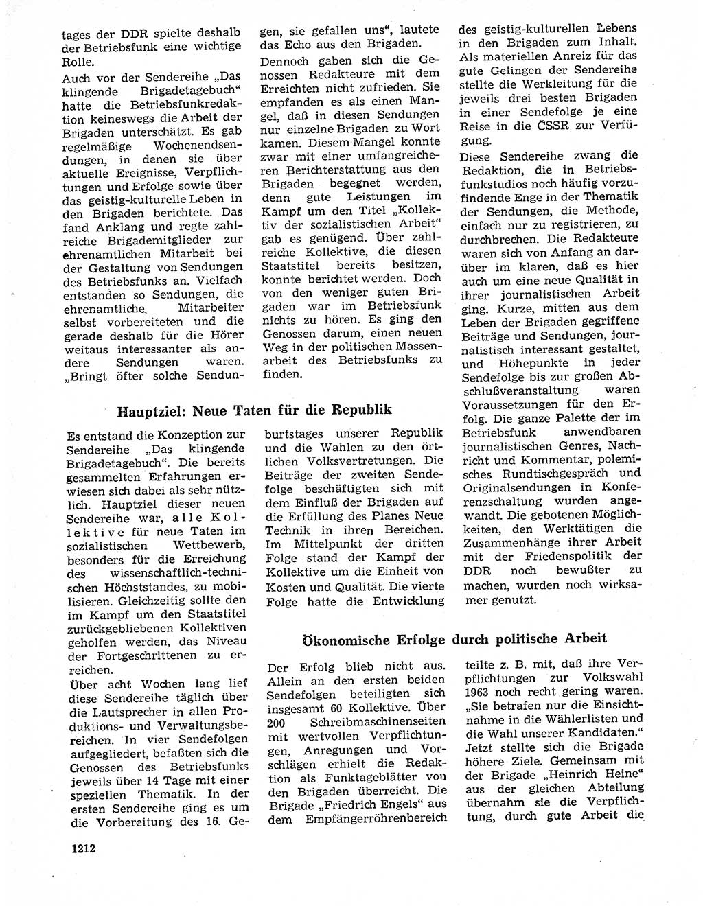 Neuer Weg (NW), Organ des Zentralkomitees (ZK) der SED (Sozialistische Einheitspartei Deutschlands) für Fragen des Parteilebens, 20. Jahrgang [Deutsche Demokratische Republik (DDR)] 1965, Seite 1196 (NW ZK SED DDR 1965, S. 1196)