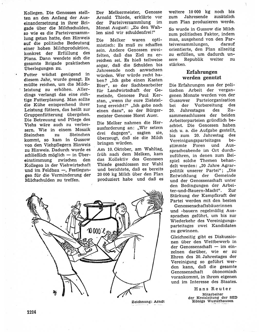 Neuer Weg (NW), Organ des Zentralkomitees (ZK) der SED (Sozialistische Einheitspartei Deutschlands) für Fragen des Parteilebens, 20. Jahrgang [Deutsche Demokratische Republik (DDR)] 1965, Seite 1208 (NW ZK SED DDR 1965, S. 1208)