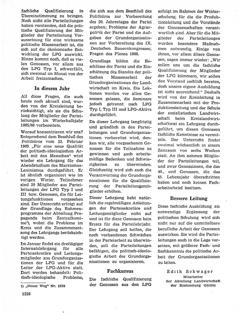 Neuer Weg (NW), Organ des Zentralkomitees (ZK) der SED (Sozialistische Einheitspartei Deutschlands) für Fragen des Parteilebens, 20. Jahrgang [Deutsche Demokratische Republik (DDR)] 1965, Seite 1210 (NW ZK SED DDR 1965, S. 1210)