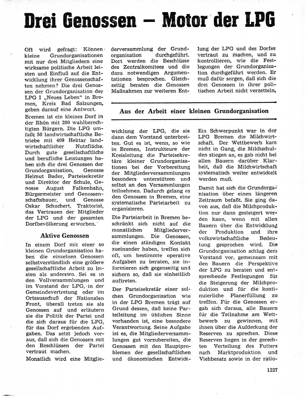 Neuer Weg (NW), Organ des Zentralkomitees (ZK) der SED (Sozialistische Einheitspartei Deutschlands) für Fragen des Parteilebens, 20. Jahrgang [Deutsche Demokratische Republik (DDR)] 1965, Seite 1211 (NW ZK SED DDR 1965, S. 1211)