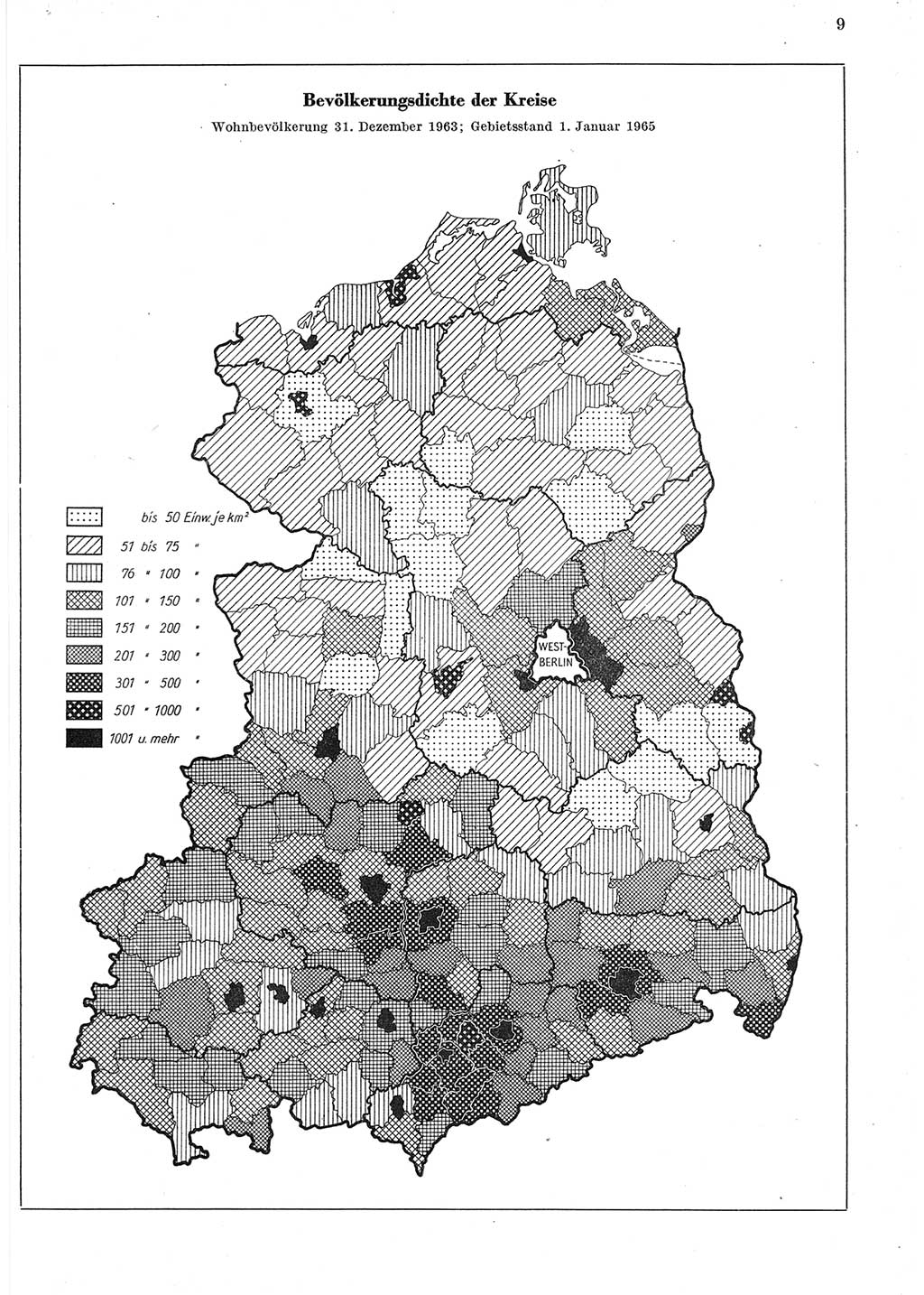 Statistisches Jahrbuch der Deutschen Demokratischen Republik (DDR) 1965, Seite 9 (Stat. Jb. DDR 1965, S. 9)