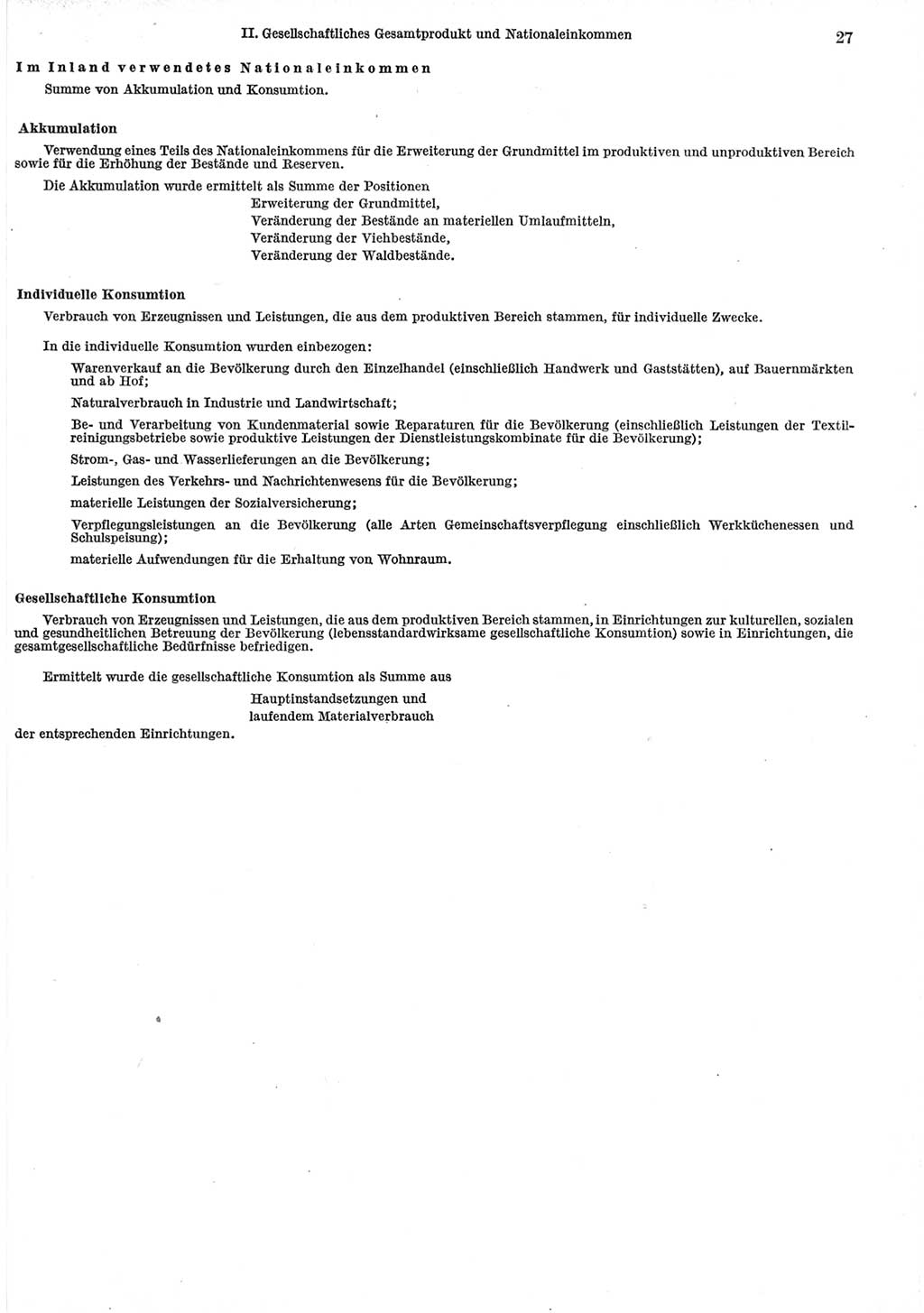 Statistisches Jahrbuch der Deutschen Demokratischen Republik (DDR) 1965, Seite 27 (Stat. Jb. DDR 1965, S. 27)